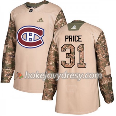 Pánské Hokejový Dres Montreal Canadiens Carey Price 31 Adidas 2017-2018 Camo Veterans Day Practice Authentic